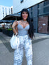 ELYNDI, string corrective bodysuit - gray PRE-ORDER